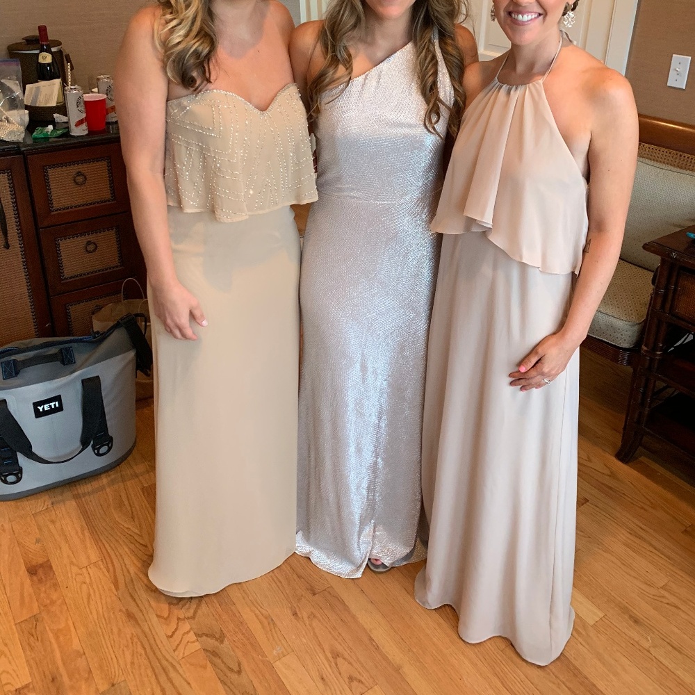 Bridesmaid dress, sand